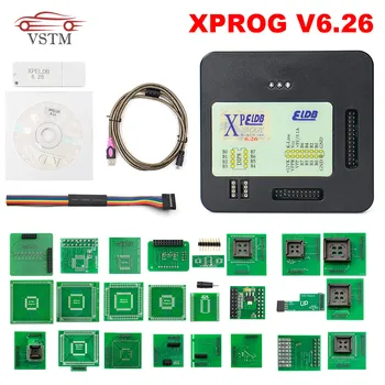 

Newly XPROG V6.26 V6.12 V6.17 Add New Authorization V5.84 X-PROG M Metal Box XPROG-M ECU Programmer X Prog M Full Adapters