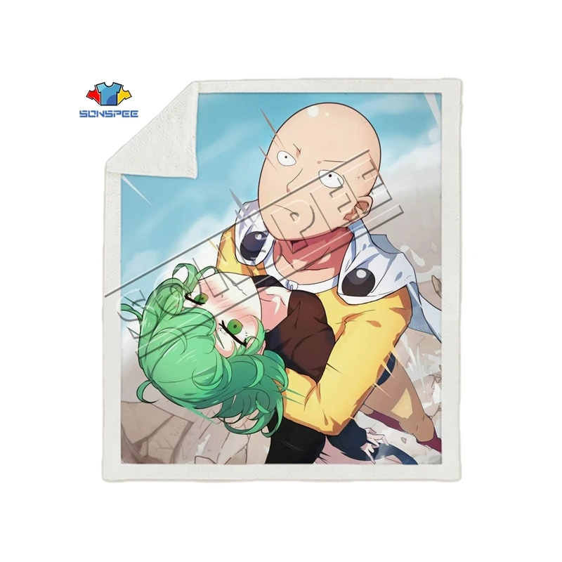 Аниме One PUNCH-MAN, Супермен, диван для путешествий, молодежное постельное белье, набивное одеяло с рисунком, покрывало для мальчиков и девочек, одеяло для путешествий - Color: 7