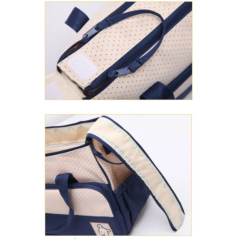 5pcs Baby Diaper Bag Sets For Mom Maternity Bags Large Capacity Multifunction Travel Nappy Bag Organizer Zipper handbag