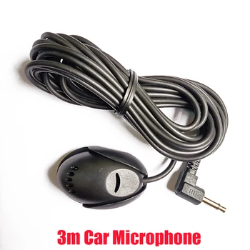 Microfono Audio per auto microfono esterno da 3.5mm per unità principale del veicolo dell'auto Radio Stereo abilitata Bluetooth GPS DVD Mikrofo / Microfon