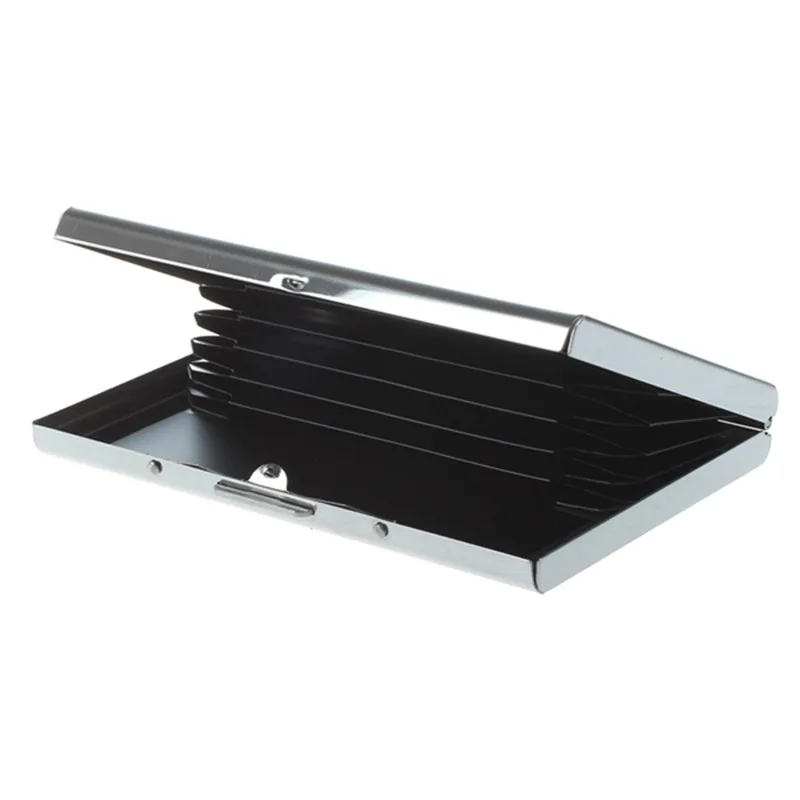 Водонепроницаемый держатель для кредитных карт из нержавеющей стали, визитница, футляр, цвет: белый