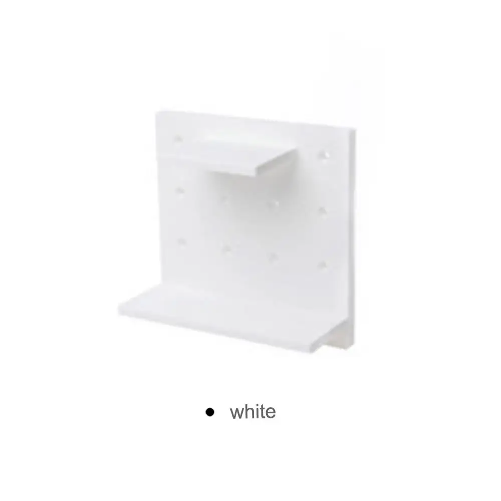 White Настенное крепление паста стойка для хранения многофункциональная гостиная магазин ванная комната прочный кухня удар бесплатно холодильник настенная полка - Цвет: White