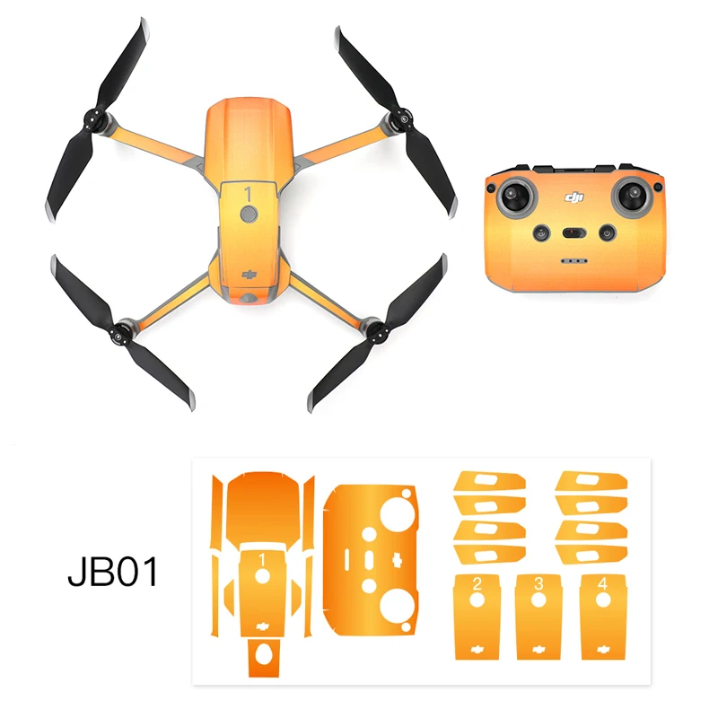 Защитные ПВХ наклейки для Mavic Air 2 цветные водонепроницаемые с защитой от царапин