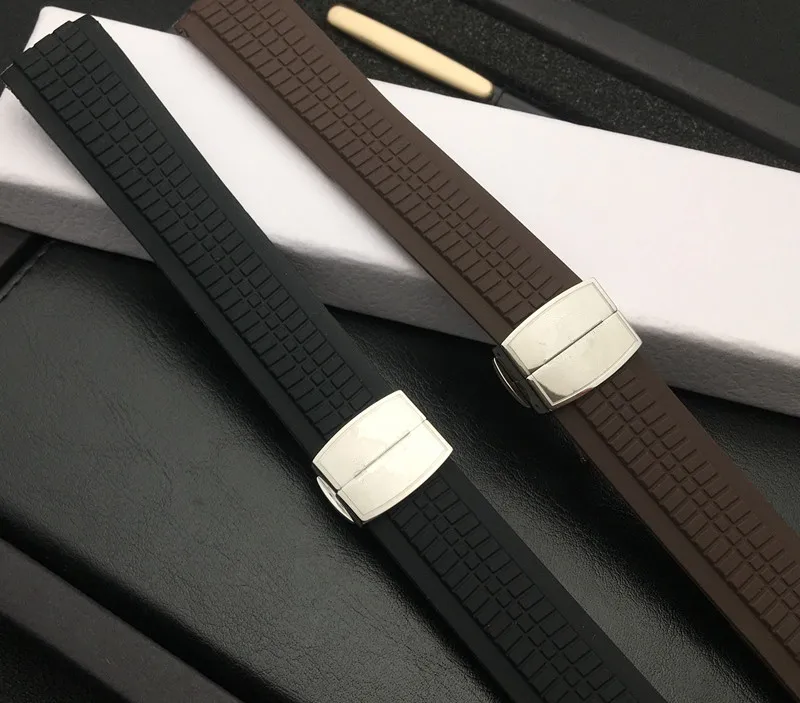 21Mm Gelang Jam Karet Silikon Alam untuk Tali Patek untuk Sabuk Philippe  Aquanaut 5164a 5167a 001 Jam Tangan Koneksi Pin Logam|Watchbands| -  AliExpress