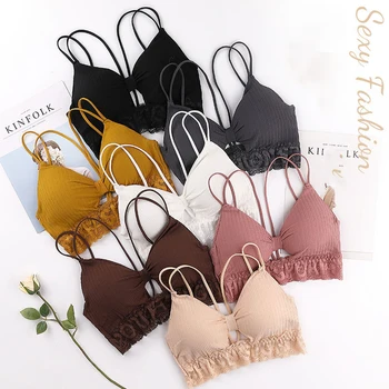 

Women Lace Bra Sets Seamless Underwear Backless Vest Sexy Panties Padded Ultrathin Bralette Female Lingerie Briefs Intimates