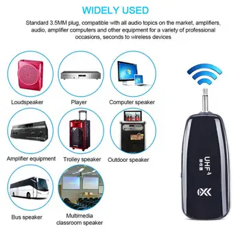 

Voice Amplifier 2.4G Wireless Microphone Headset Megaphone Radio For Loudspeaker Teaching Meeting With 6.5mm Adapter
