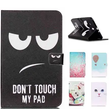 

Color Pattern Tablet Case for Samsung Galaxy Tab E 9.6 T560 T561 Smart Cover Cartoon PU Leather