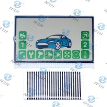 10 pçs nflh a92 display lcd versão rússia cabo flexível para starline a92 controle remoto a92 lcd listras zebra