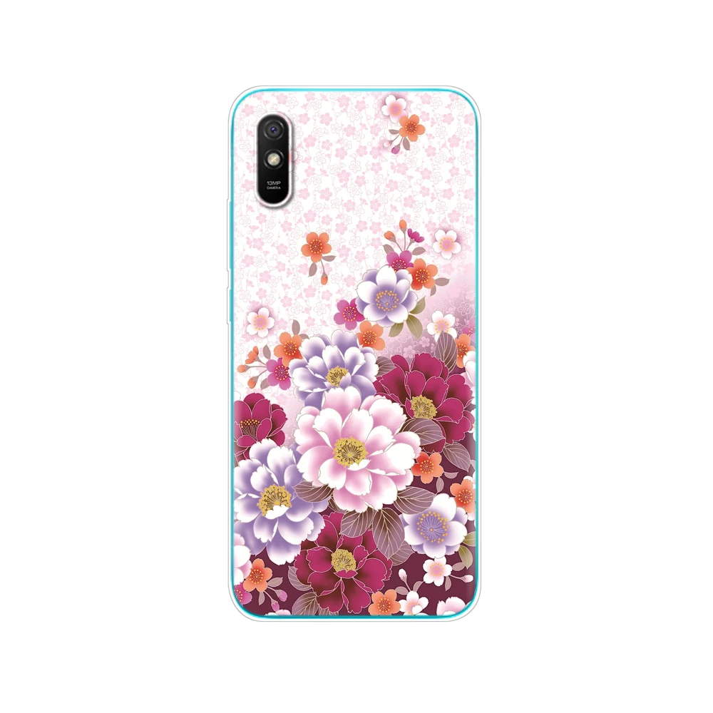 xiaomi leather case custom For redmi 9A Case soft TPU Silicon Back Cover For redmi 9A S 6.53 inch funds etui bumper coque Skin shockproof cute cat xiaomi leather case card Cases For Xiaomi