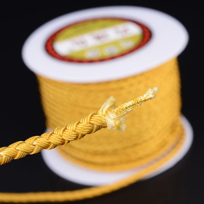 

MOQ=1PC 3.5mm DIY Jewelry Componen Cords Rope/Thread Encrypted weaving Advanced dye non-fading Polyester Chinese Knot Macrame