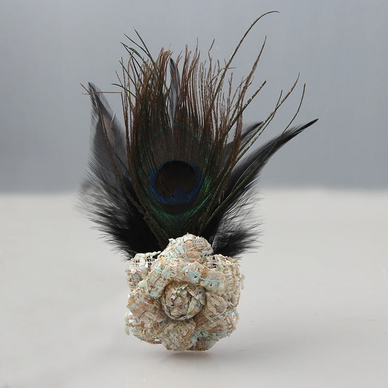 Романтический цветок ручной работы брошь-перо сладкая Камелия броши для дам Мода элегантная одежда ювелирные аксессуары