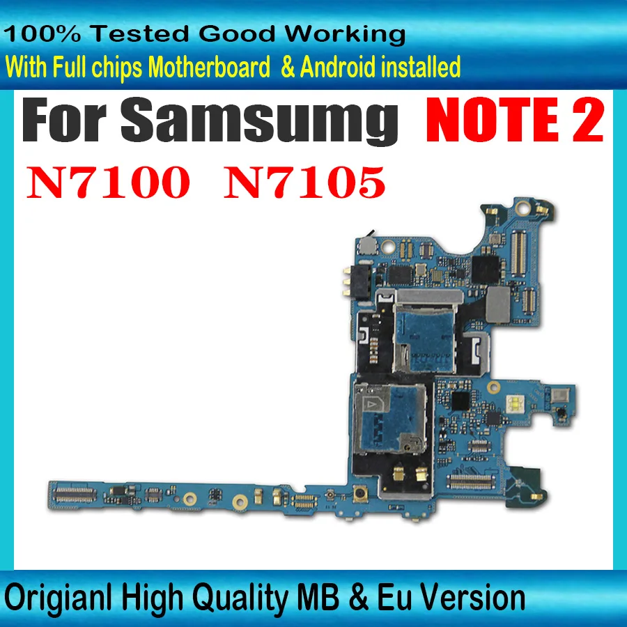 Материнская плата для Samsung Galaxy Note 2 N7100 N7105 16 ГБ европейская версия | Мобильные
