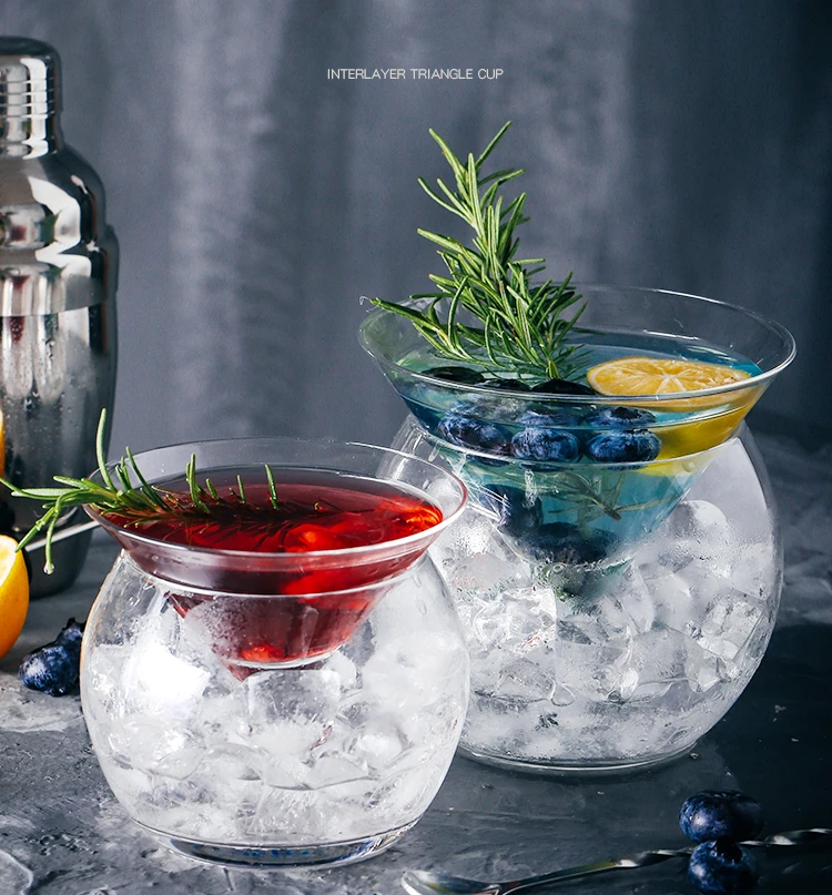 Нам высоко инновационные вечерние со льдом конус мартини стеклянное крепление в форме шара набор бар молекулярная Коктейльная чашка специальные напитки смузи чаша кружка