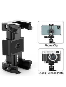 

Universal DSLR Quick Release Plate with 2 In 1 Mount Holder Aluminum Alloy Smartphone Portable Mount for DSLR Camera Holder