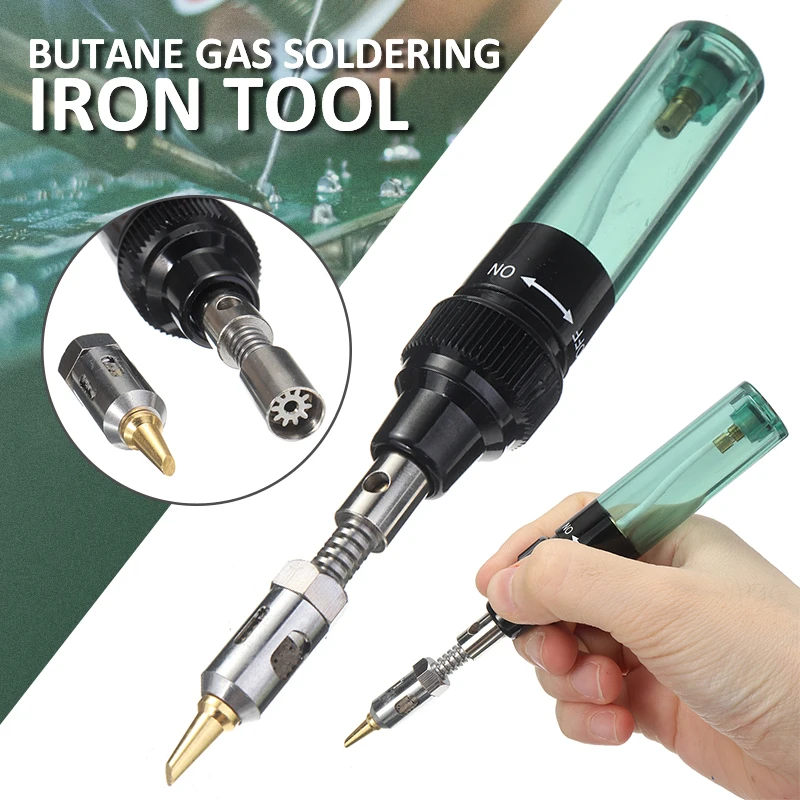 New Durable 3in1 Gas Blow Torch Soldering Solder Iron Pen Butane Cordless Welding Burner For Light Soldering And Repairing