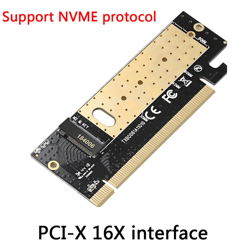 M.2 Накопитель SSD с протоколом NVME адаптер M2 к PCI Express 3,0X16 карта контроллера M интерфейс ключа поддержка PCI Express 3,0X4 2230-2280 Размер