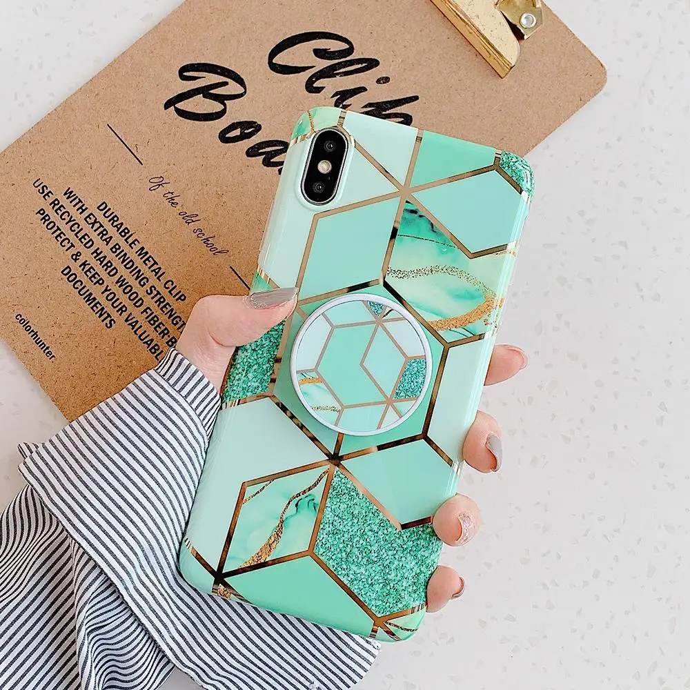 Гальванический мраморный чехол для телефона huawei P20 P30 Pro Lite mate 20 30Pro Lite откидная Гибкая мягкая задняя крышка