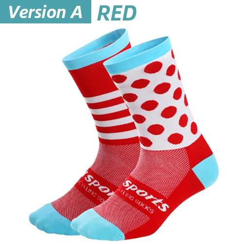 Red-A Victgoal, зимние носки для велоспорта, термальные уличные велосипедные лыжные спортивные носки, мужские теплые шоссейный горный велосипед, носки MTB, противоскользящие Wo мужские s носки - Цвет: Red-A