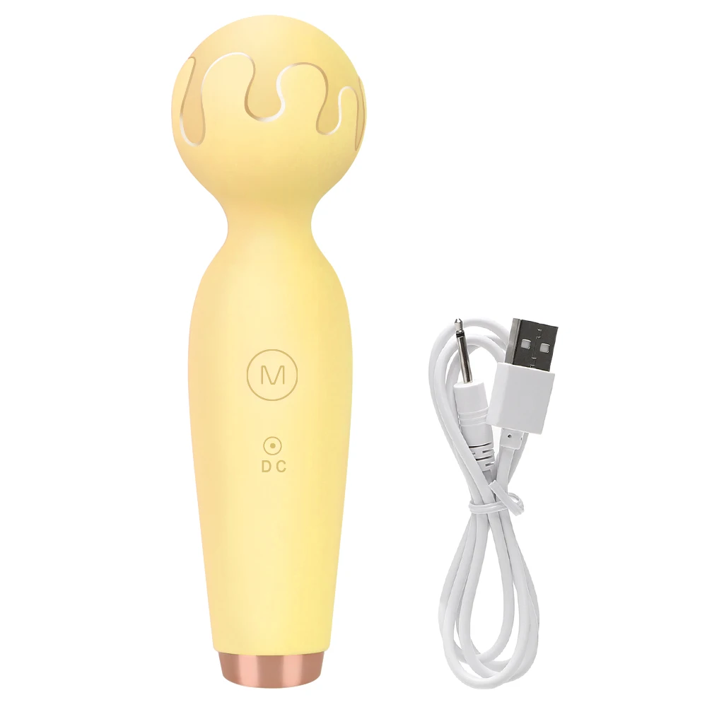 Mini Wand Vibrator For Women Clitoris Stimulator 10 Frequency_voghion.com