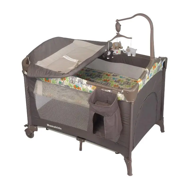 Mamakids Портативная Складная игровая кровать многофункциональная детская кровать для путешествий шейкер для укрепления оптом - Цвет: D