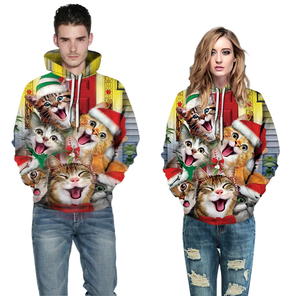 

Christmas Family Matching Outfits Women's Men Kids Hoodie Long Sleeved Hooded Pullover Sweatshirt M310