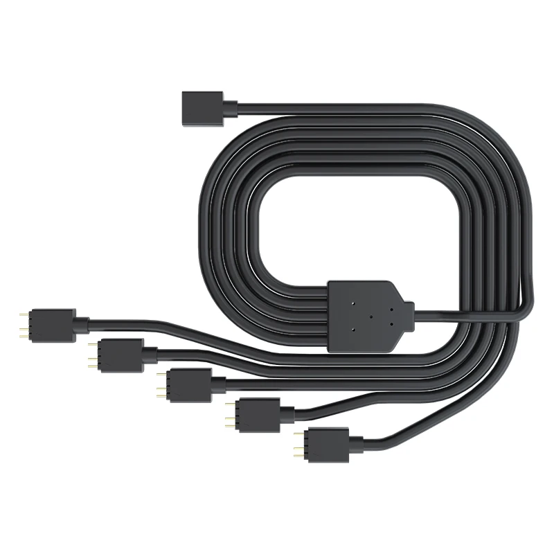 Cooler Master 1-5 3PIN 5 в RGB кабель адаптера вентилятора чехол для компьютера