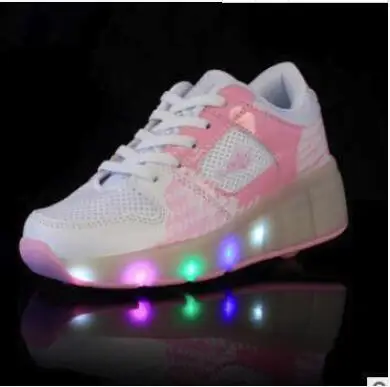 as picture 13 Новые детские светящиеся кроссовки Heelys, детская обувь для роликовых коньков, детские туфли со светодиодной подсветкой, кроссовки для мальчиков и девочек с колесами - Цвет: as picture 13