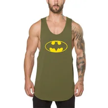 Мужской спортивный жилет в Корейском стиле, модный принт, чистый хлопок, Базовая рубашка для фитнеса, Спортивная мышца, здоровая красота, футболка без рукавов