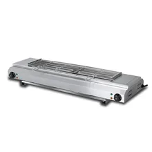 Electric Smokeless Barbecue Commercial Stainless Steel Outdoor Grilled fish Barbecue Machine Portable Electric Barbecue Machine