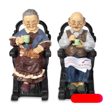 

American Couples Figure Figurines Loving Husband Wife Statue Resin Home Decor Wedding Decoration Anniversary Gifts R2831