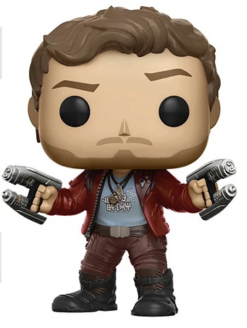 Funko Pop Marvel Galaxy 2 персонажи виниловая кукла каваи 10 см фигурка игрушки - Цвет: star lord no box