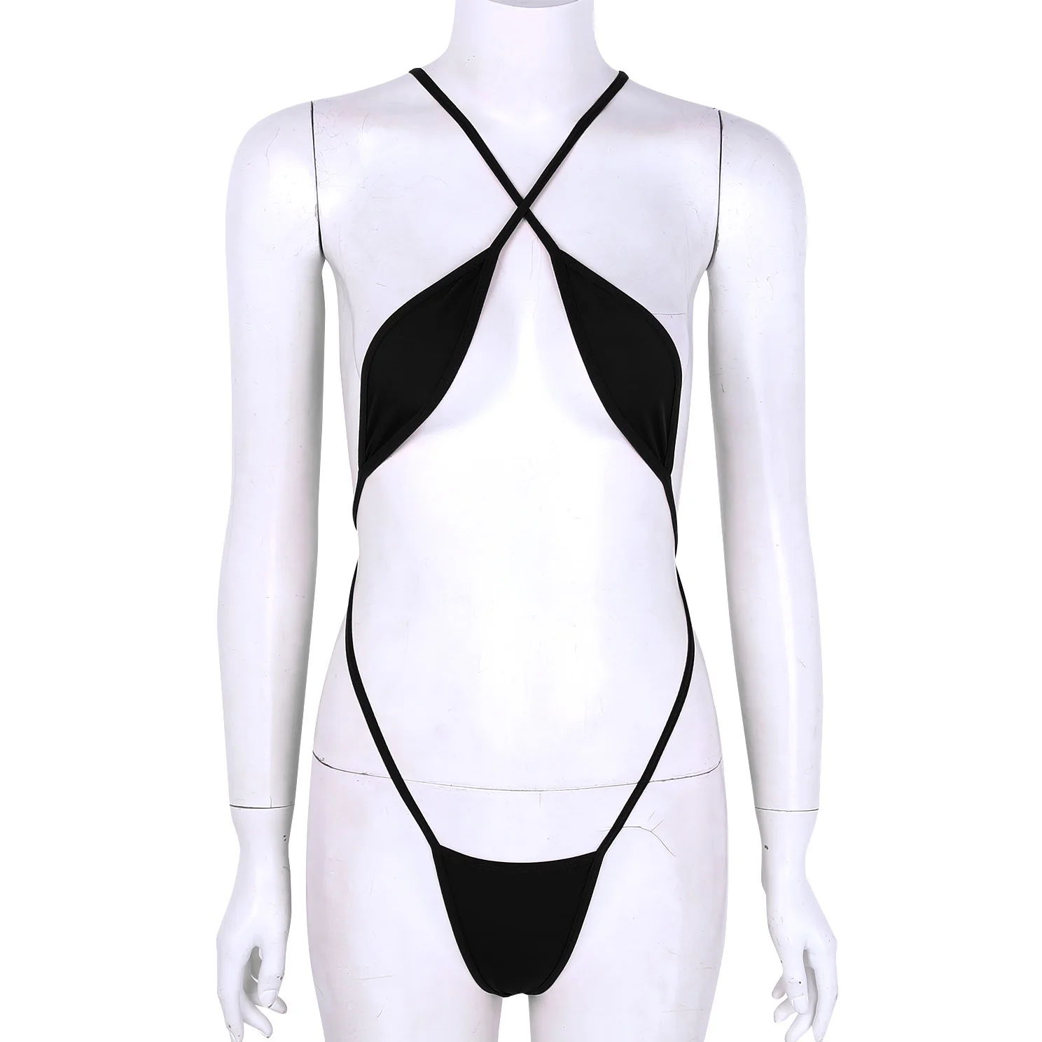 Womens Extreme Bikini Monokini Micro Sling Shot Bodysuit Bathing Suit  Swimwear