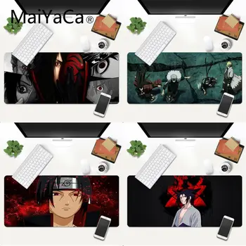 

MaiYaCa Naruto Uchiha Sasuke Sharingan mouse pad gamer play mats Gaming Mouse Mat xl xxl 600x300mm for Lol world of warcraft