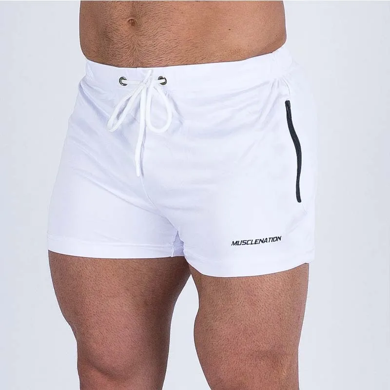 Mens Breathable Shorts Fitness Bodybuilding Fashion Casual Gyms male Joggers Workout Brand Beach Slim short Pants Size M-XXXL