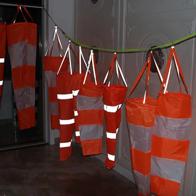 Kültéri Repülés Szélsock Táska Fluoererscencia Vízálló Szél Zokni Szélhüvely Időjárási Zacskó - Image 3