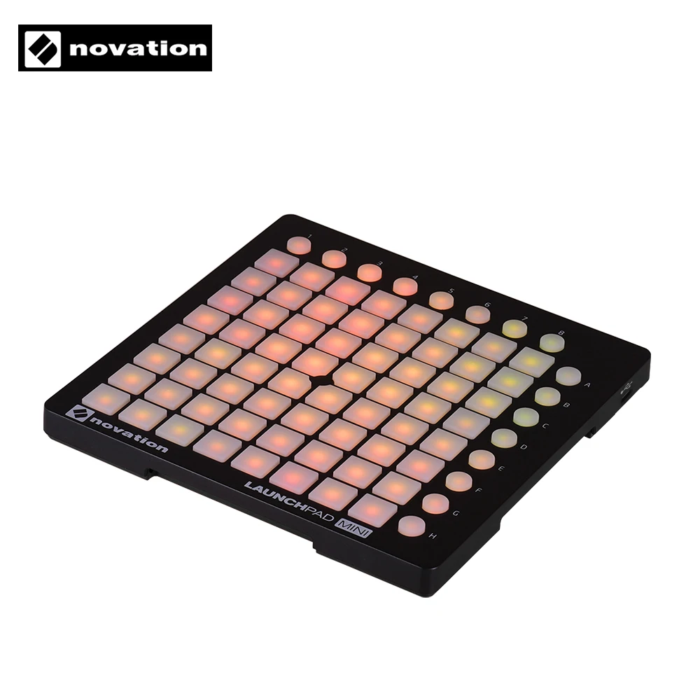 Novation LAUNCHPAD мини ультра-компактный USB MIDI Drum Pad Контролер для Ableton Live 64 подсвечиваемые колодки 16 кнопок управления