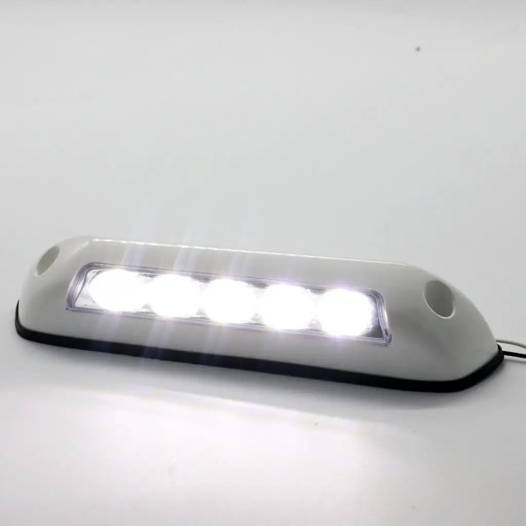 12V RV LED Awning Porch Light Waterproof Motorhome Caravan Interior Wall Lamps Light Bar 6000K for RV Van Camper