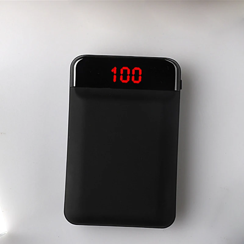 Portable Phone Bank 2 USB LED Power bank External Battery Charger PoverBank for Xiaomi MI iphone Samsung Huawei