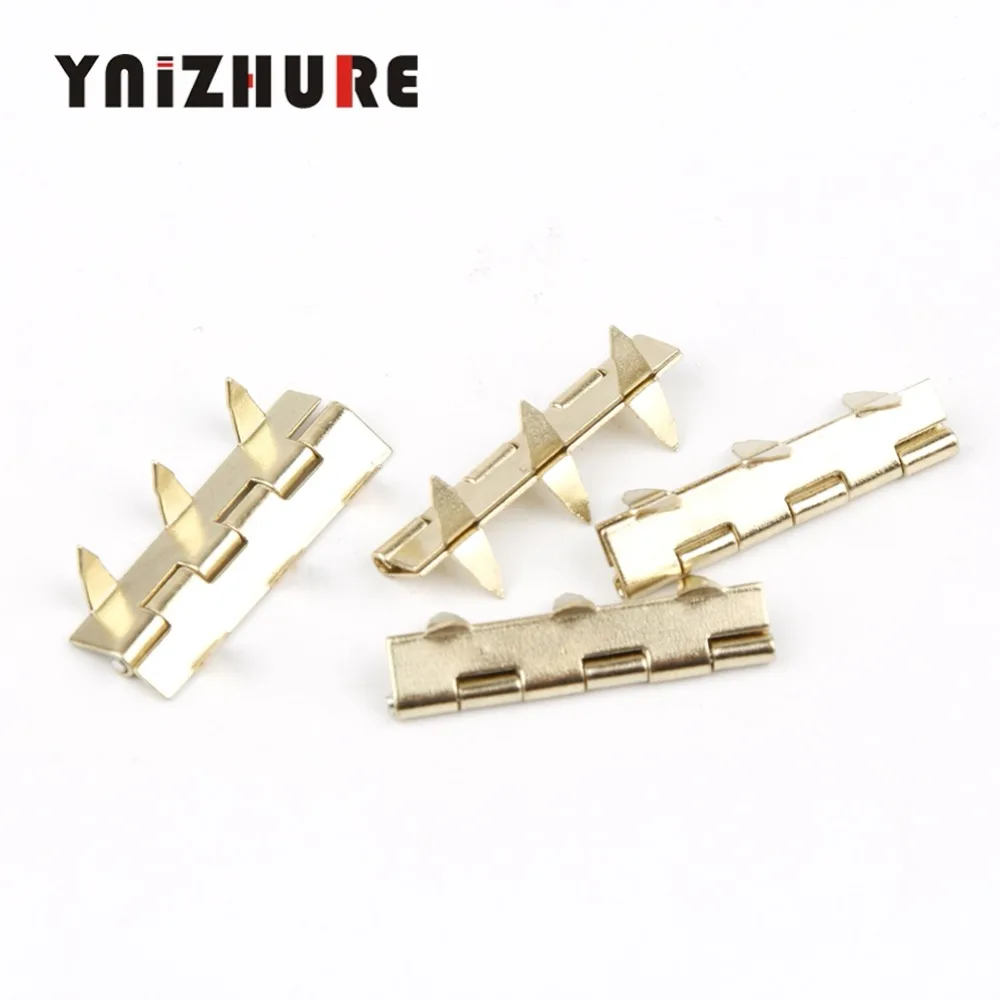 

12pcs 30mm * 11mm New Design Claw Hammer Cabinet Drawer Hinges Wooden Furniture Jewelry Gift Box Gold Hinges Furniture