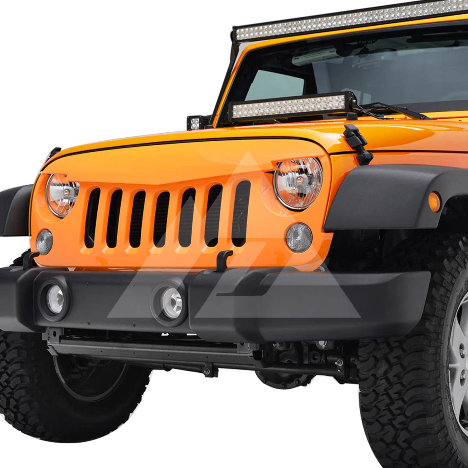 Для 2007 2008 2009 2010 2011 2012 2013 Jeep Wrangler JK «Angry Bird» оранжевого цвета упакованы решетка