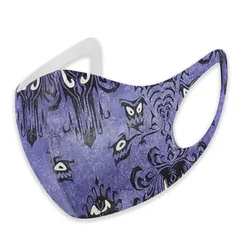 

Haunted Mansion print The stylish windproof and dustproof mask can clean the dustproof external shielding cloth.