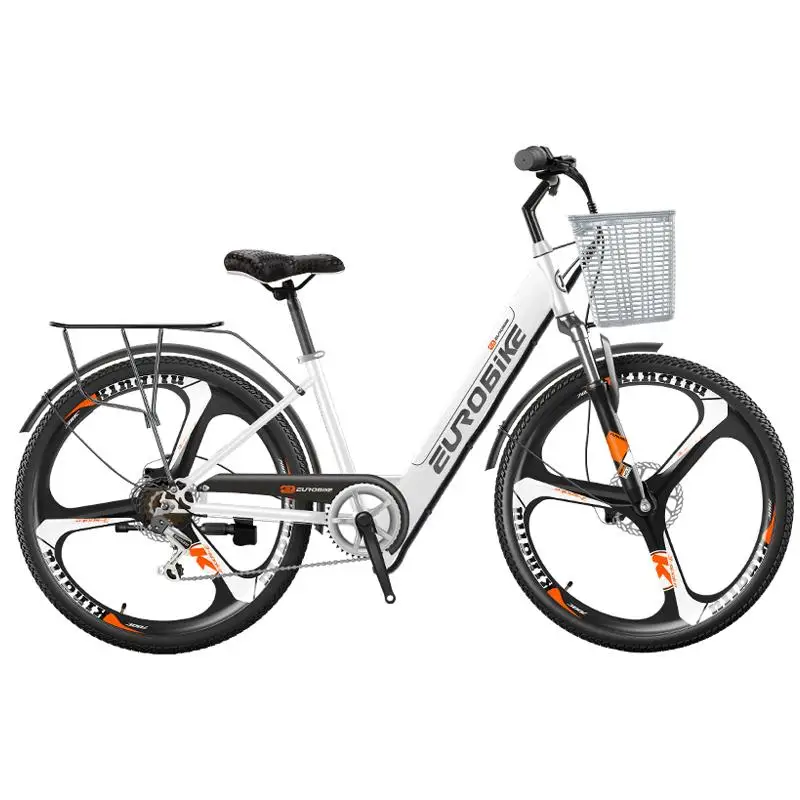 Электрический велосипед для женщин 26 дюймов 250 Вт 36 В двухколесный портативный