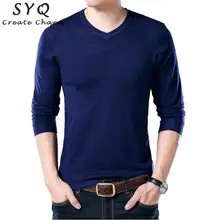 Осенний мужской вязаный свитер модный v-образный вырез мужской пуловер трикотажные пуловеры бренды повседневные зимние теплые шерстяные свитера