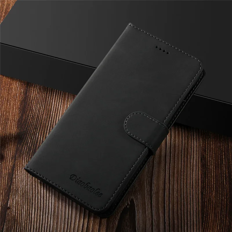 Black Роскошный чехол-портмоне для iphone 11 pro X XR XS Max кожаный чехол для iphone 6 7 8 6s Plus чехол Coque слоты для карт - Цвет: Black