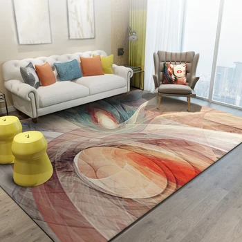 

Nordic Abstract Gorgeous Pattern Living Room Carpet Kids Play Game Sofa Table Area Rugs Decor Bedroom Bedside Non-Slip Floor Mat