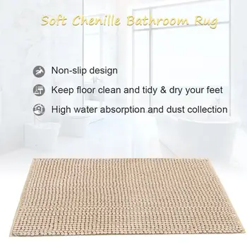 

Chenille Door Mat Floor Mat Foot Pad Household Water-Absorbing Anti Slip Kitchen Soft Comfortable Portable