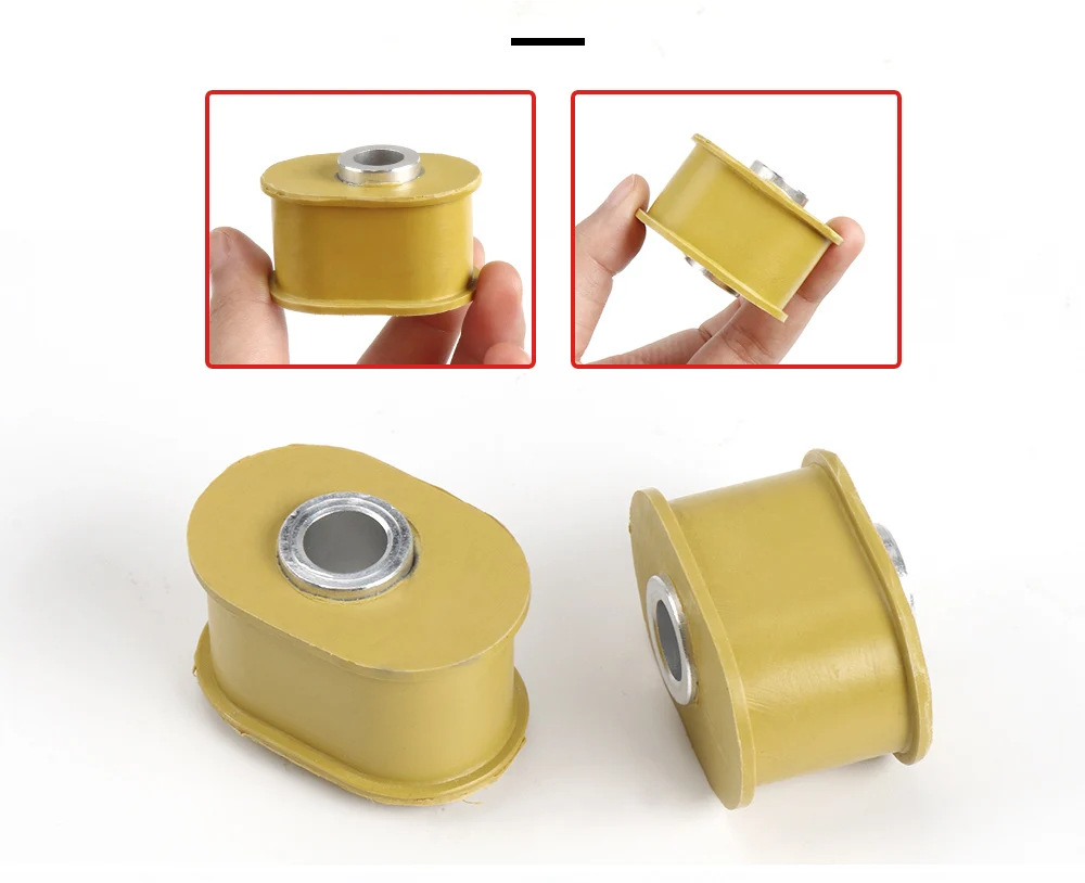 Car Door Brake Hinge Check Strap Rubber Bush Bushings Yellow Auto Car Accessories Replacement for BMW 7 Series E65 E66 E67 hoods car