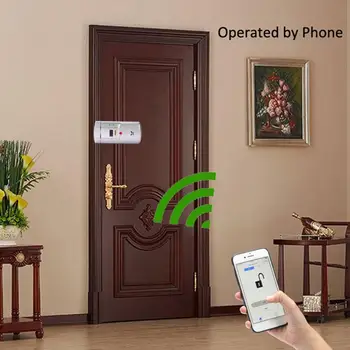 

High security WAFU Smart Lock HF-011A enabled fingerprint and touch screen keyless Smart Lock tongue built-in alarm