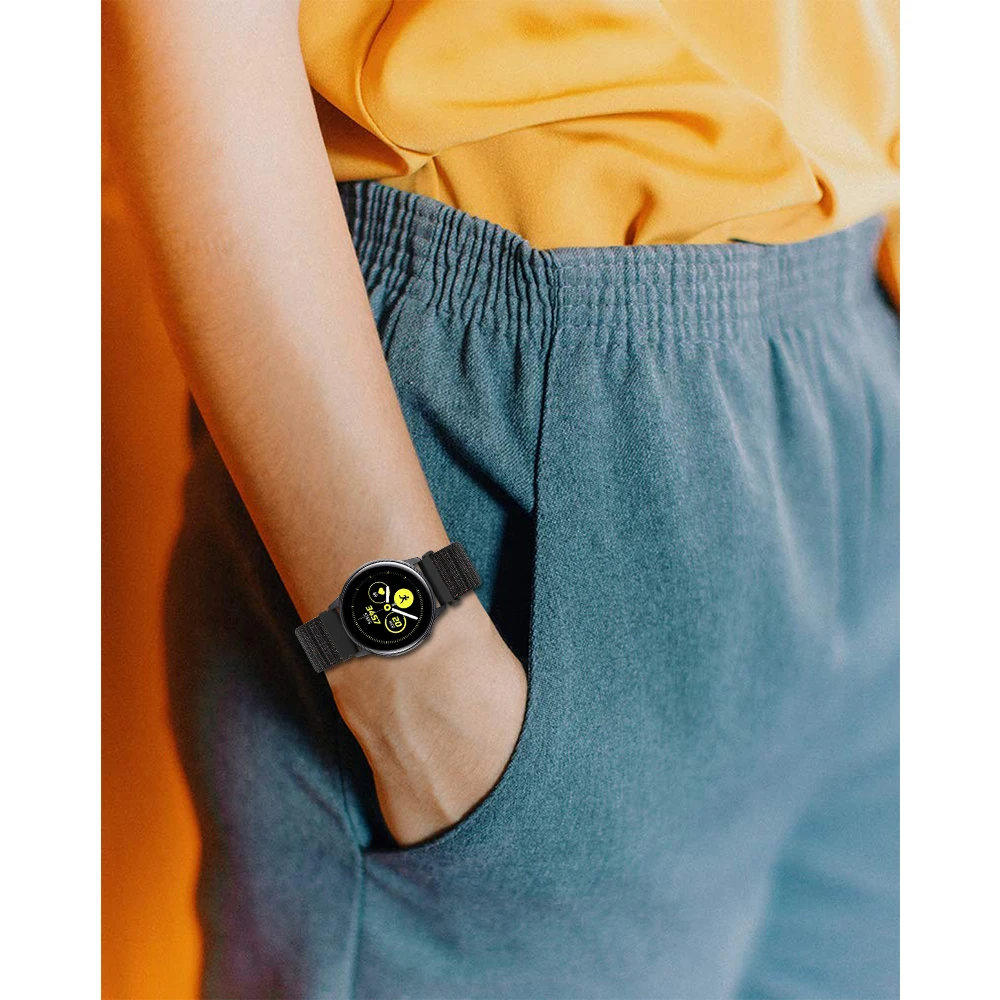 20 мм нейлоновый ремешок для часов Ремешок для samsung Galaxy Watch Active 2 40 мм 44 мм умный Браслет спортивный ремешок для Galaxy 42 мм/S2