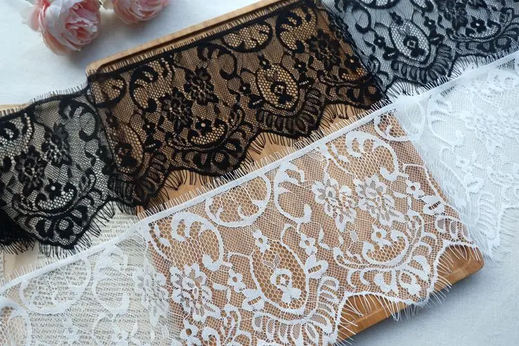 Изысканное одностороннее кружевное платье с ресницами, платье с юбкой, Длинные украшения, материал DIY, аксессуары для дома